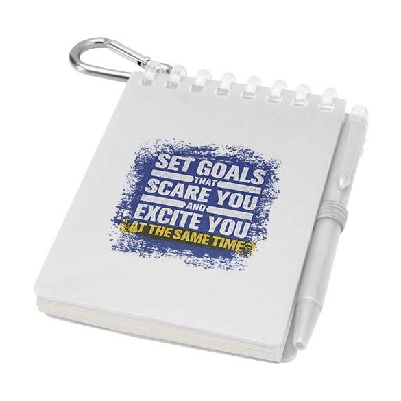 Lig Mini recycled outdoor soft cover notebook and ballpoint pen set (black ink)