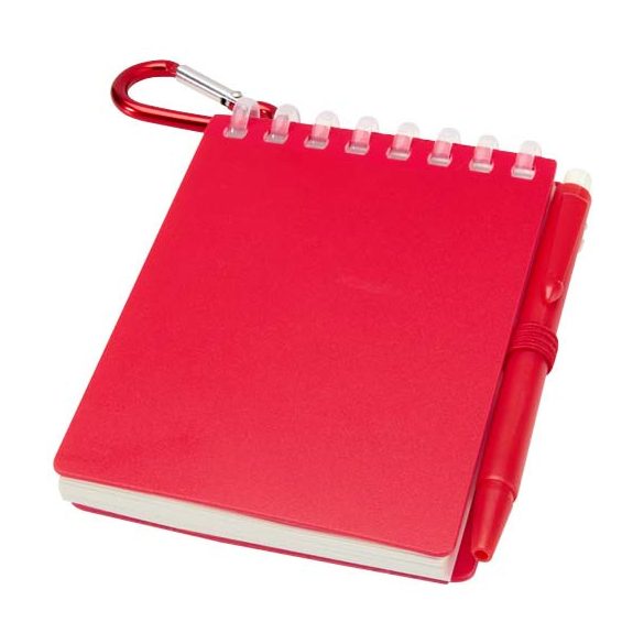 Lig Mini recycled outdoor soft cover notebook and ballpoint pen set (black ink)