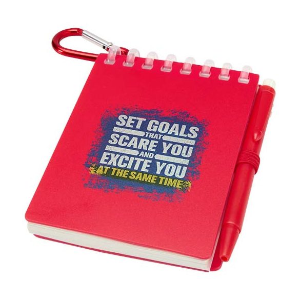 Lig Mini recycled outdoor soft cover notebook and ballpoint pen set (black ink)