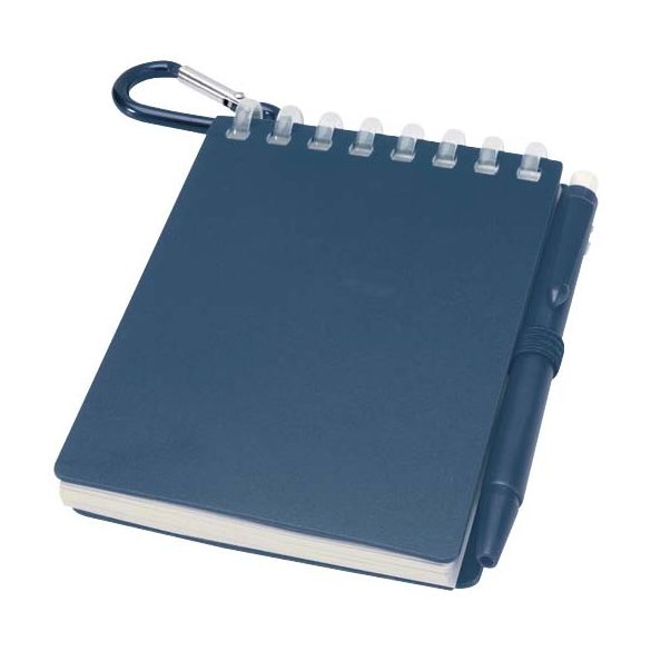 Lig Mini recycled outdoor soft cover notebook and ballpoint pen set (black ink)