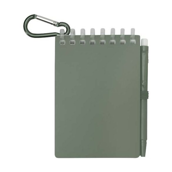 Lig Mini recycled outdoor soft cover notebook and ballpoint pen set (black ink)