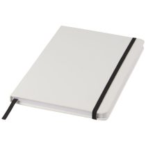 Spectrum A5 white notebook with coloured strap