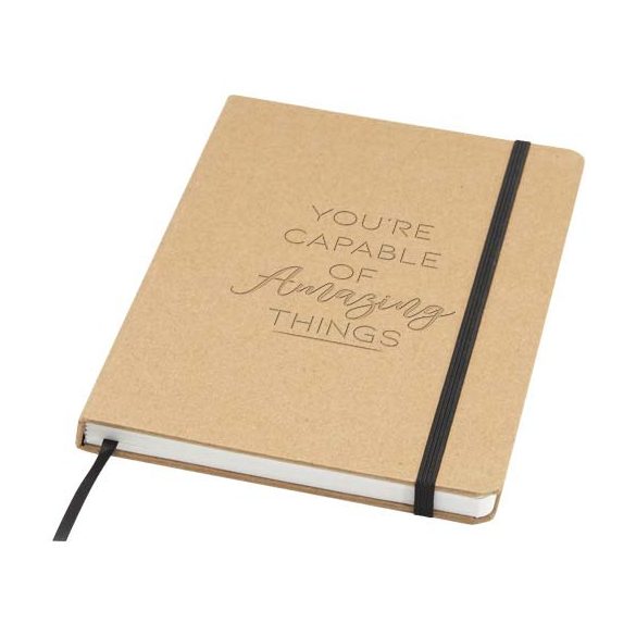 Holm A5 stone paper hard cover notebook with lined pages