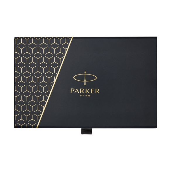 Parker IM achromatic ballpoint and rollerball pen set with gift box