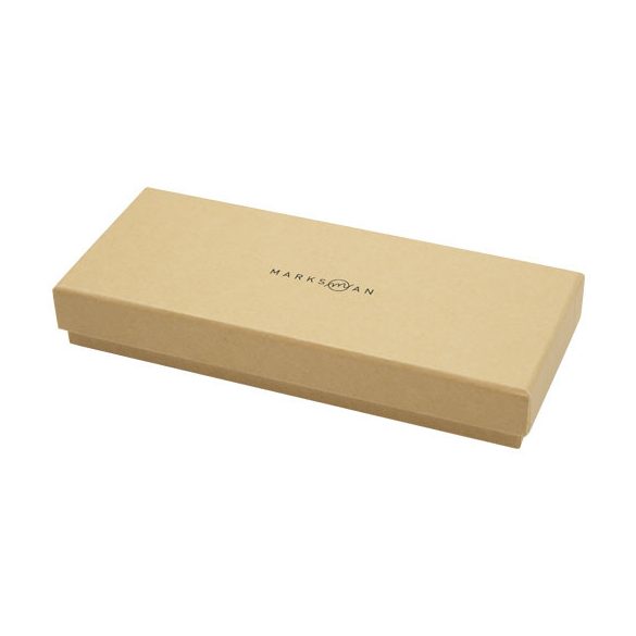 Apolys bamboo ballpoint and rollerball pen gift set  (black ink)