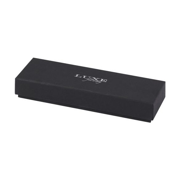 Lucetto recycled aluminium ballpoint and rollerball pen gift set (black ink)