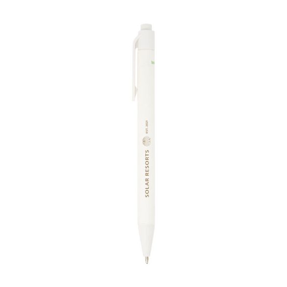 Chartik monochromatic recycled paper ballpoint pen with matte finish (black ink)