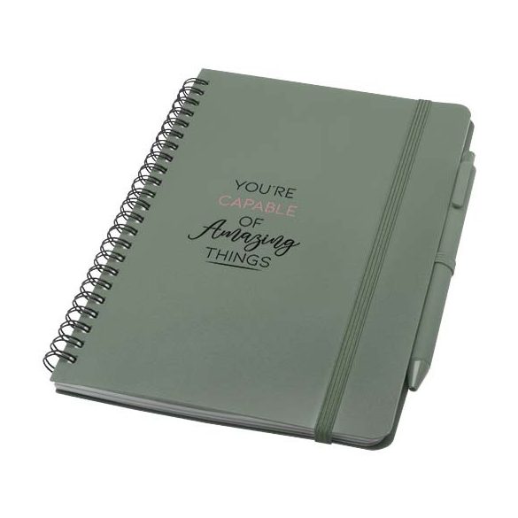 Thalaasa A5 ocean-bound hard cover notebook with ballpoint pen (black ink)