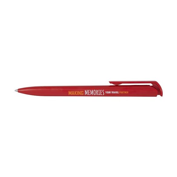 Lucia recycled plastic ballpoint pen (blue ink)
