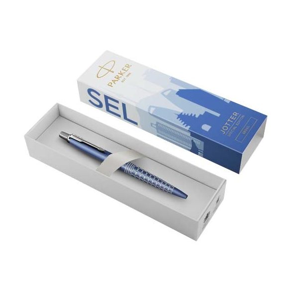 Parker Jotter SE Global Icons colour trim ballpoint pen (blue ink)