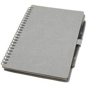 Slate reusable hard cover notebook and pen set (black ink)