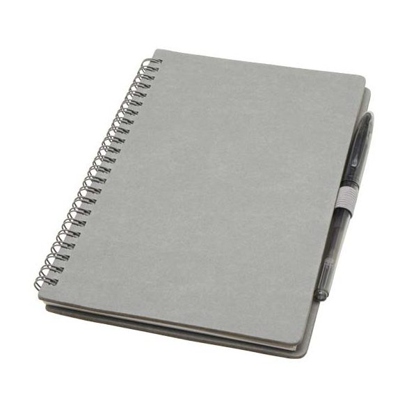 Slate reusable hard cover notebook and pen set (black ink)