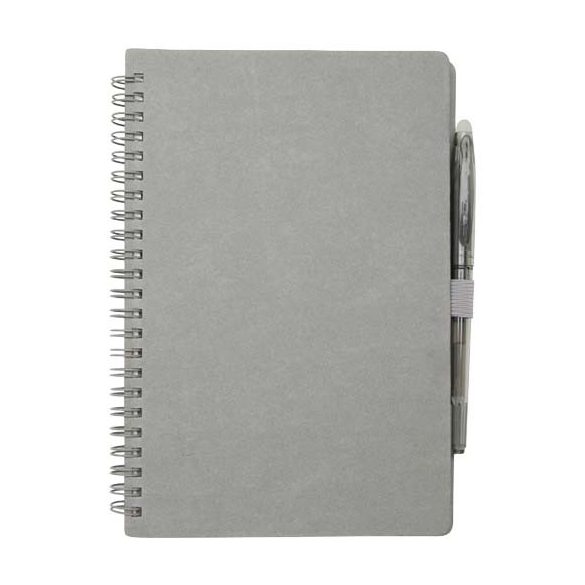 Slate reusable hard cover notebook and pen set (black ink)