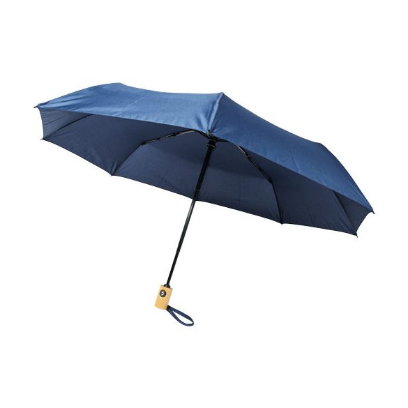 Bo 21" fold. auto open/close recycled PET umbrella