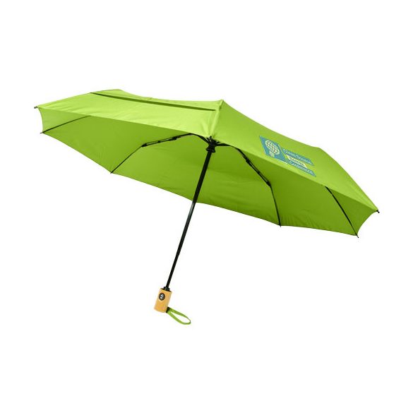 Bo 21" fold. auto open/close recycled PET umbrella