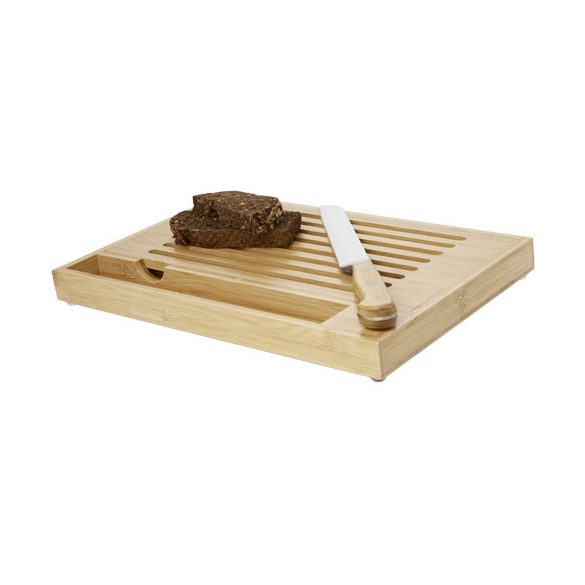 Pao bamboo cutting board with knife