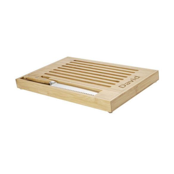 Pao bamboo cutting board with knife