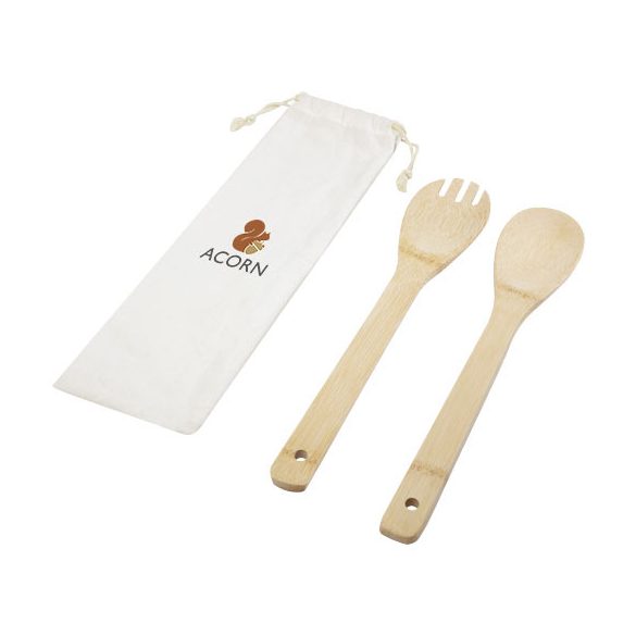 Endiv bamboo salad spoon and fork