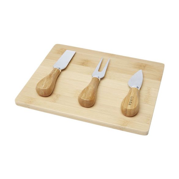 Ement bamboo cheese board and tools