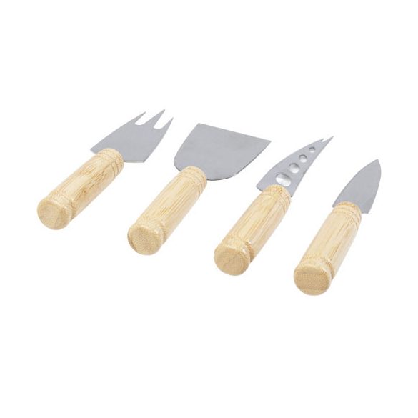 Cheds 4-piece bamboo cheese set