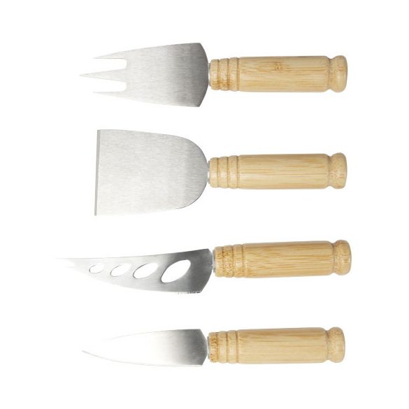 Cheds 4-piece bamboo cheese set