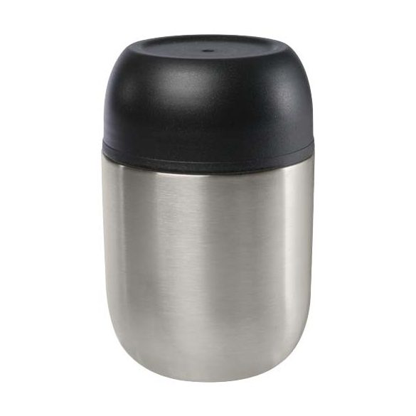 Supo 480 ml double-walled recycled stainless steel lunch pot with foldable spoon