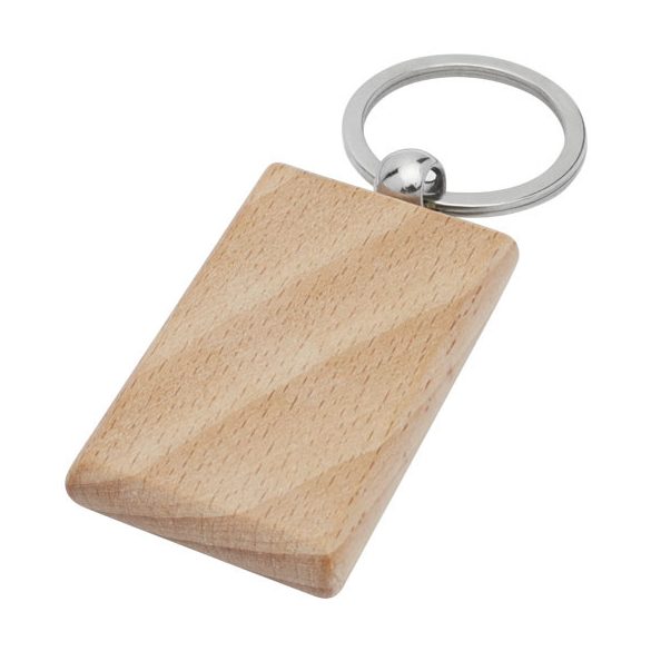 Gian beech wood rectangular keychain