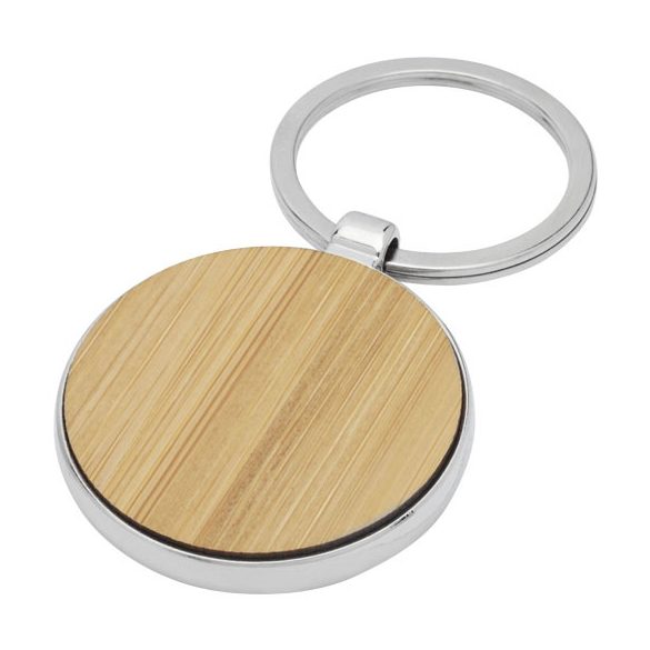 Nino bamboo round keychain
