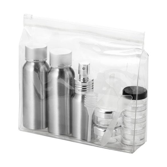 Frankfurt airline approved alu travel bottle set