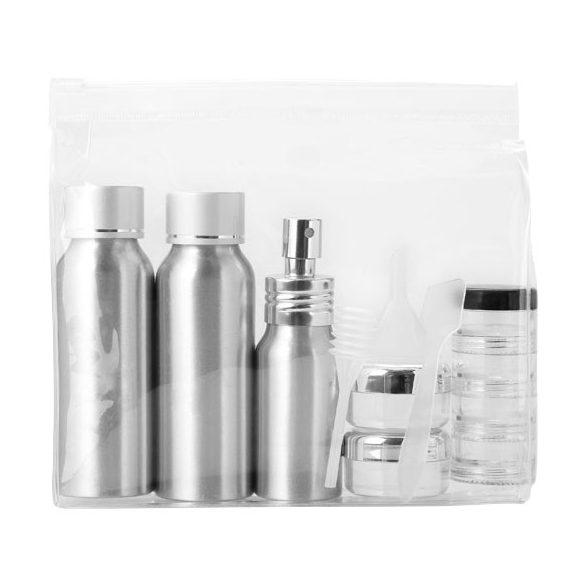 Frankfurt airline approved alu travel bottle set