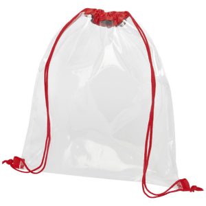 Lancaster transparent drawstring backpack