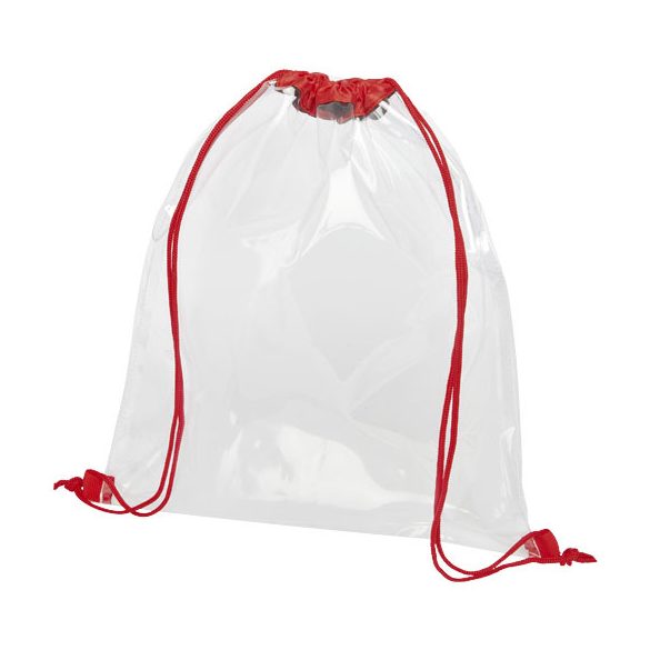 Lancaster transparent drawstring backpack