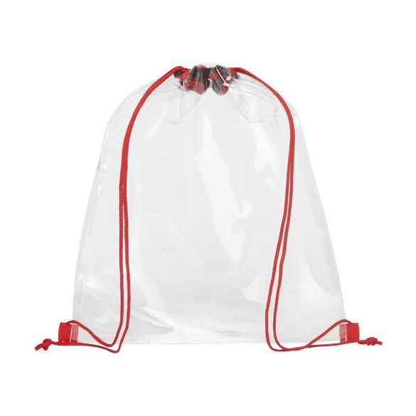 Lancaster transparent drawstring backpack