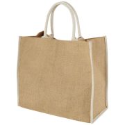 Harry coloured edge jute tote bag 25L