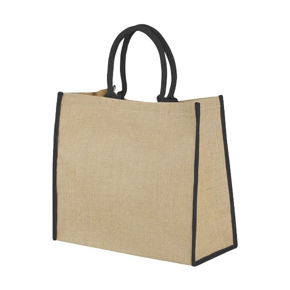 Harry coloured edge jute tote bag 25L