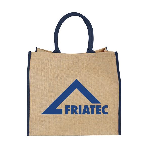 Harry coloured edge jute tote bag 25L