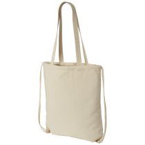 Eliza cotton drawstring backpack