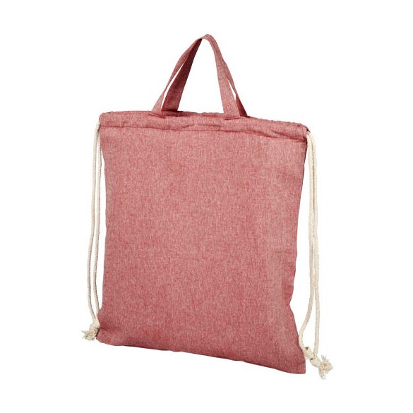 Pheebs 150 g/m² recycled cotton drawstring backpack