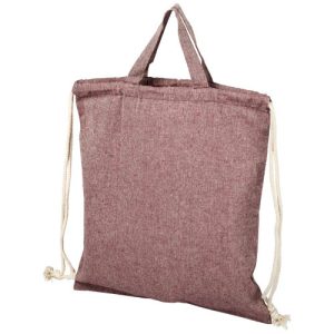 Pheebs 150 g/m² recycled cotton drawstring backpack