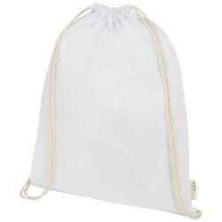 Orissa 100 g/m² organic cotton drawstring bag 5L