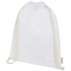 Orissa 100 g/m² organic cotton drawstring bag 5L