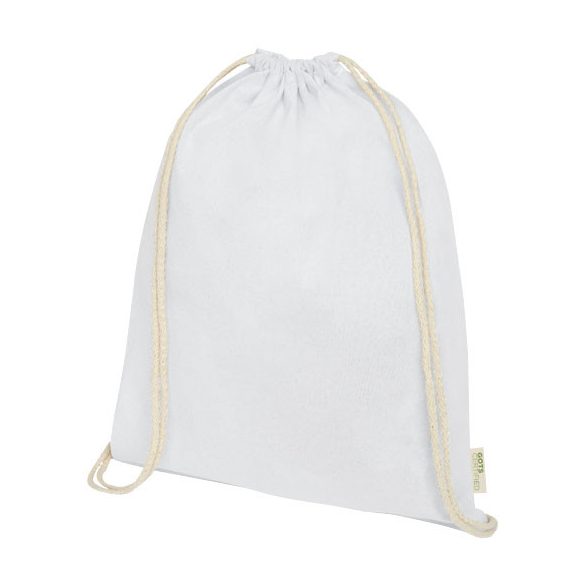 Orissa 100 g/m² GOTS organic cotton drawstring backpack 5L