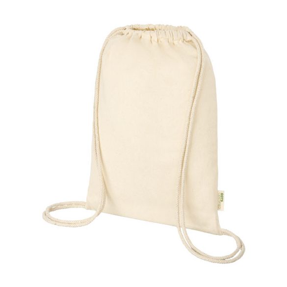 Orissa 100 g/m² organic cotton drawstring bag 5L