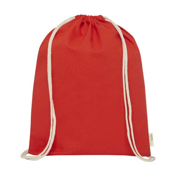 Orissa 100 g/m² organic cotton drawstring bag 5L