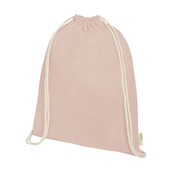 Orissa 100 g/m² organic cotton drawstring bag 5L