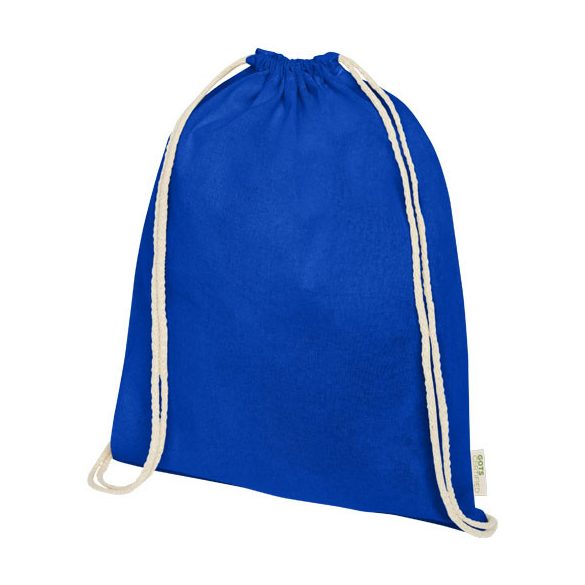 Orissa 100 g/m² organic cotton drawstring bag 5L