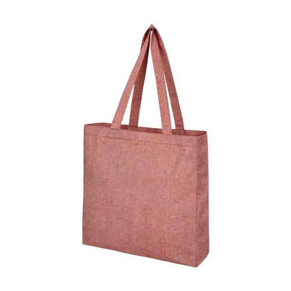 Pheebs 210 g/m2 recycled cotton gusset tote bag