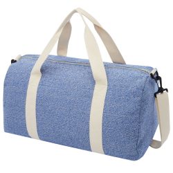 Pheebs 210 g/m² recycled cotton and polyester duffel bag