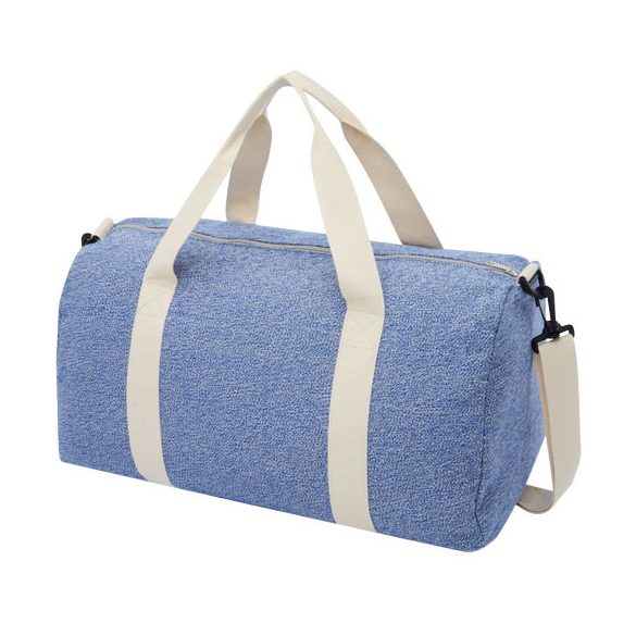 Pheebs 210 g/m² recycled cotton and polyester duffel bag