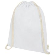 Orissa 140 g/m² organic cotton drawstring bag 5L